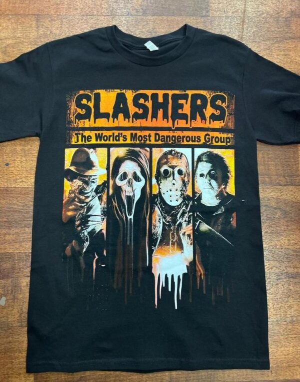 Horror Slasher Icons Graphic T-Shirt