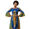 The Majestic Azure Dashiki Maxi Dress