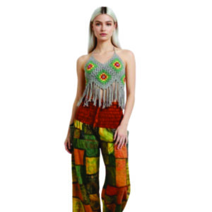 The Patchwork Dreamer: Granny Square & Smocked Pants Set