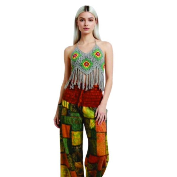 The Patchwork Dreamer: Granny Square & Smocked Pants Set