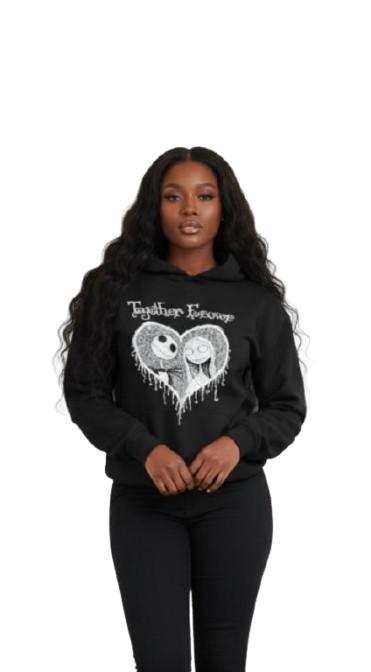 Tacos & Tequila" Distressed Crop Hoodie